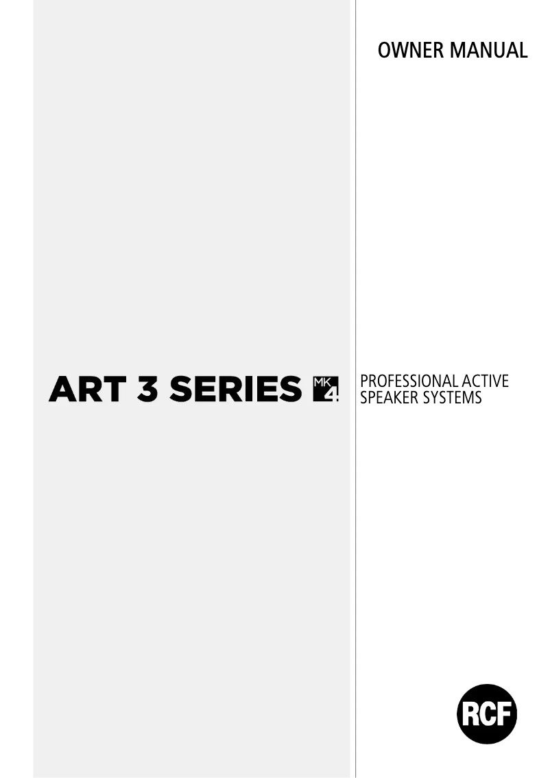 Image de la première page du manuel de l'appareil ART 310-A MK4