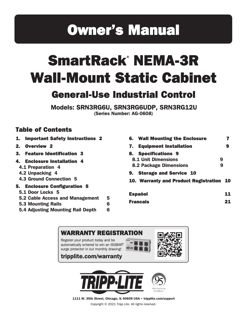 Image de la première page du manuel de l'appareil SRN3RG6UDP