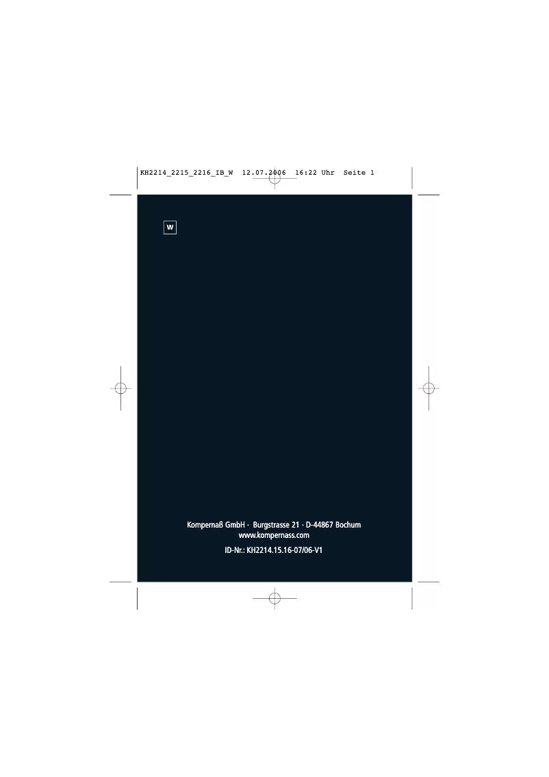 Page 1 de la notice Manuel utilisateur E-bench KH 2215