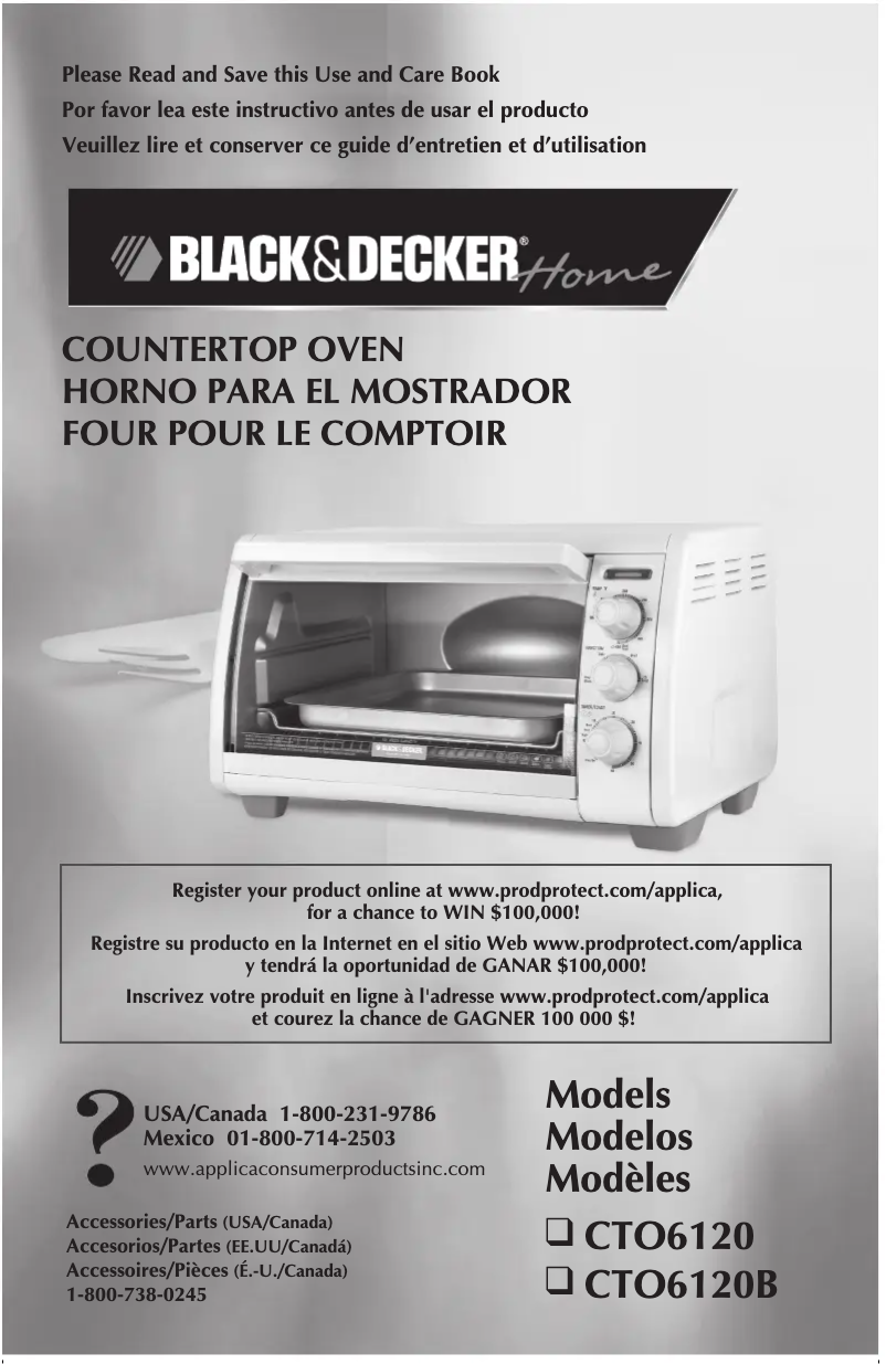 Page 1 de la notice Manuel utilisateur Black & Decker CTO6120