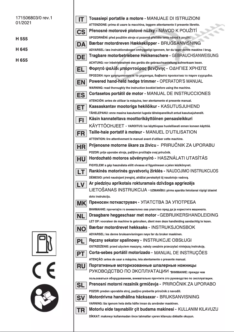 Page n°1 - Manuel utilisateur Stiga SHT 660