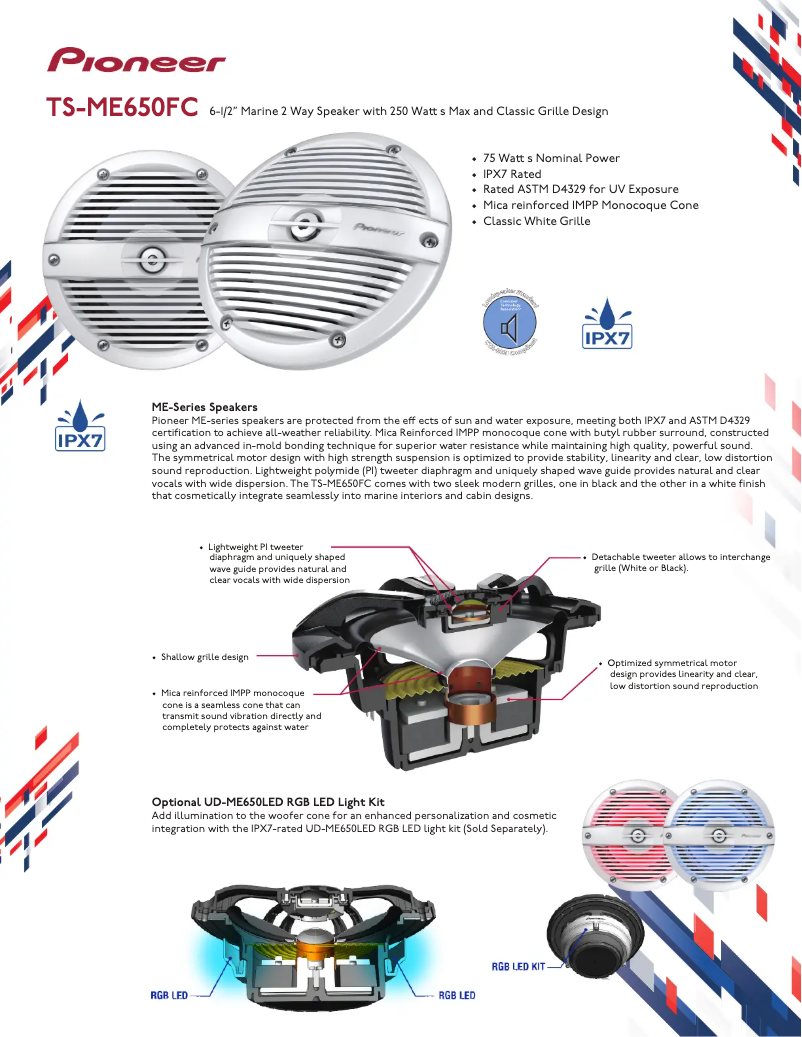 Page n°1 - Brochure Pioneer TS-ME650FC