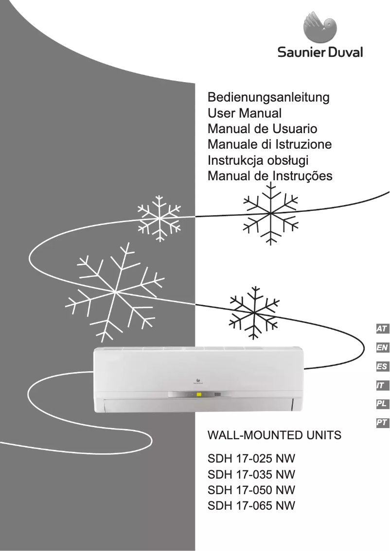 Page 1 de la notice Manuel utilisateur Saunier Duval SDH 17-025 NW