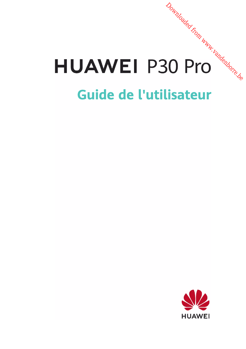 Image de la première page du manuel de l'appareil P30 Pro