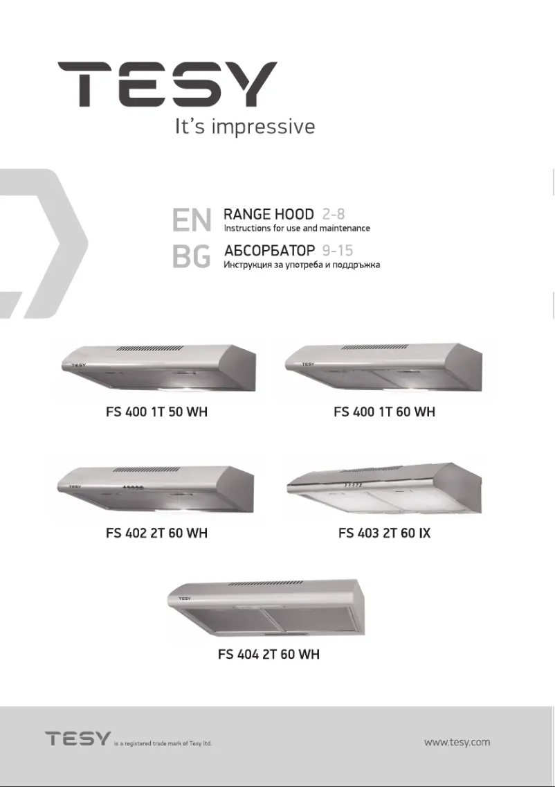 Image de la première page du manuel de l'appareil FS 404 2T 60 WH