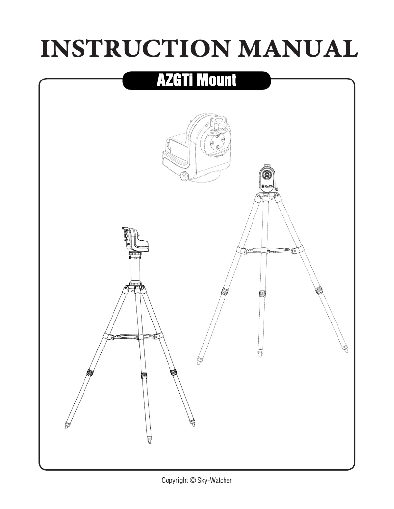 Image de la première page du manuel de l'appareil Skymax