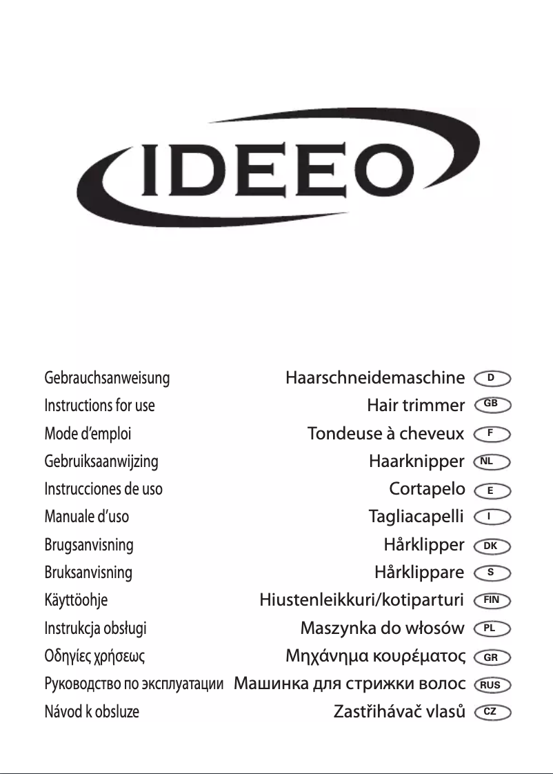 Page n°1 - Manuel utilisateur Ideeo HS 0965