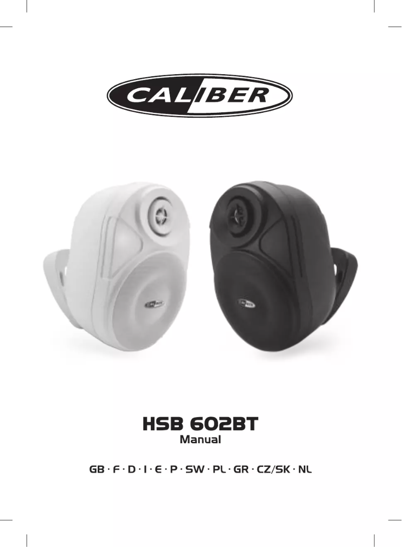 Page 1 de la notice Manuel utilisateur Caliber HSB602BT