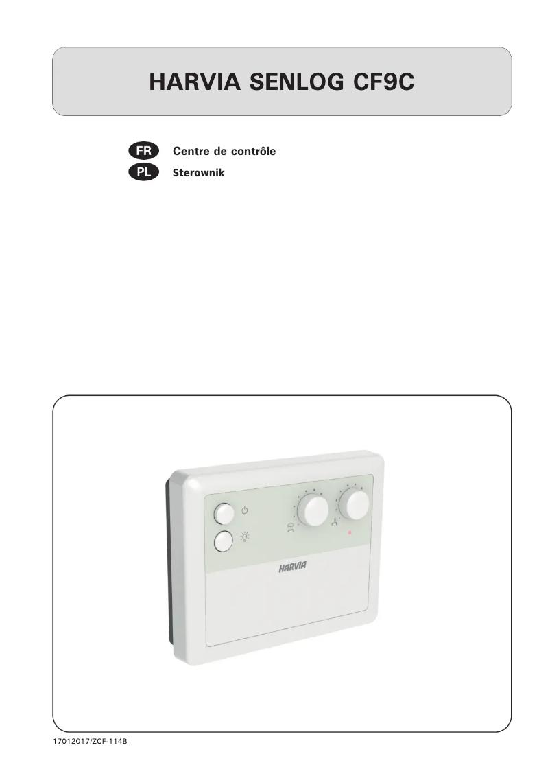 Page 1 de la notice Manuel utilisateur Harvia Senlog CF9400C