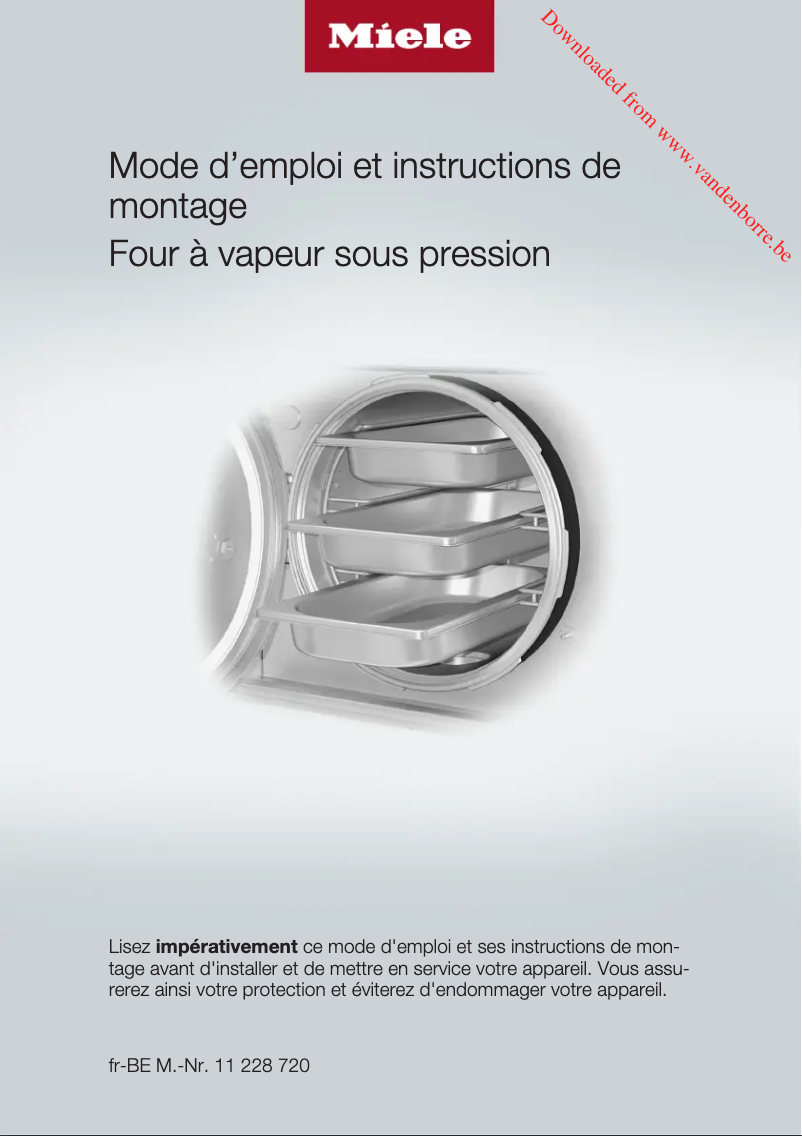 Page n°1 - Manuel utilisateur Miele DGD 7635 EDST