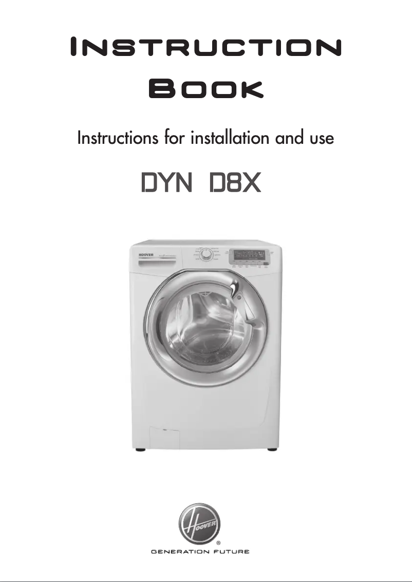 Page 1 de la notice Manuel utilisateur Hoover DYNS 7154D8X/1-8