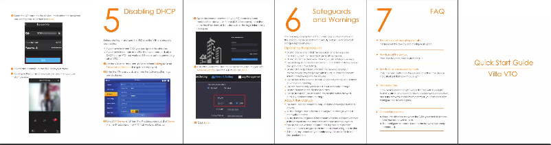 Page 1 de la notice Guide de démarrage rapide Dahua Technology VTO2111D-WP-S1