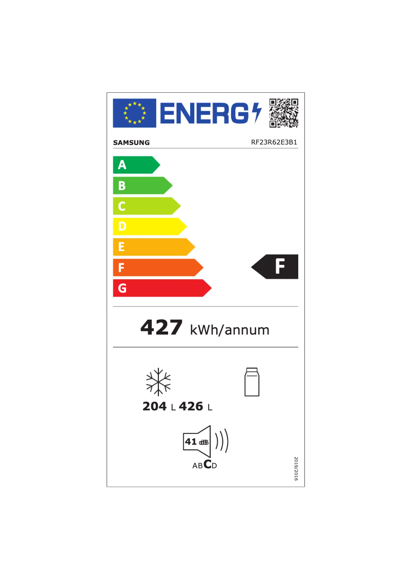 Image de la première page du manuel de l'appareil RF23R62E3B1