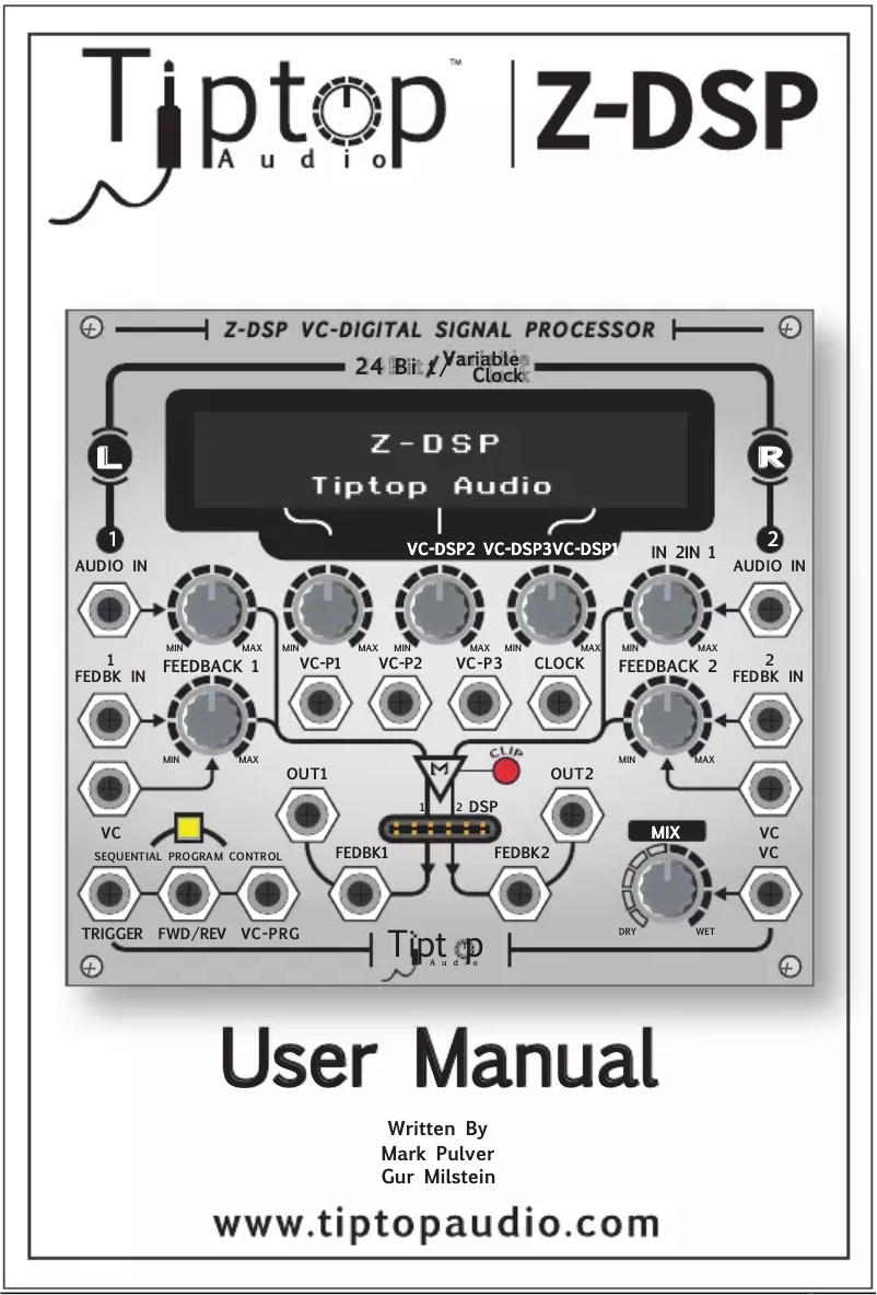 Image de la première page du manuel de l'appareil Z-DSP