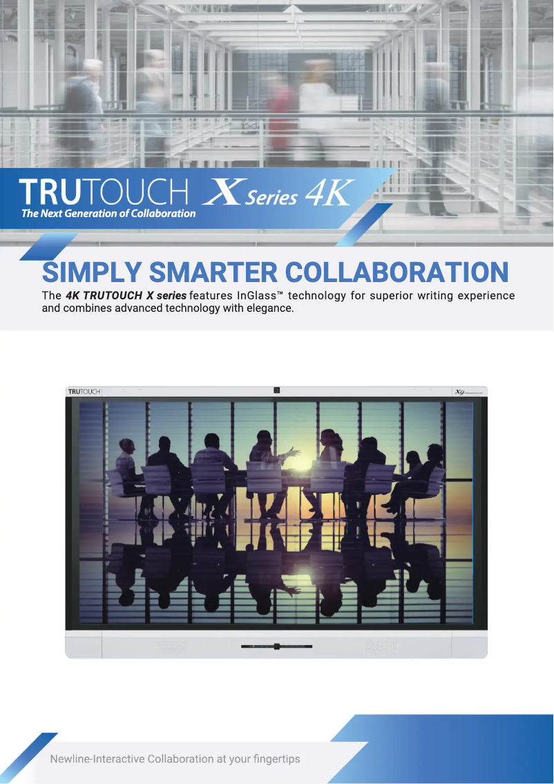 Page n°1 - Brochure Newline TruTouch X5
