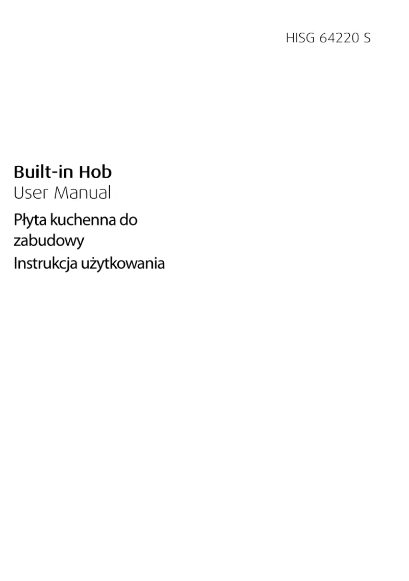 Page n°1 - Manuel utilisateur Beko HISG 64220 SW