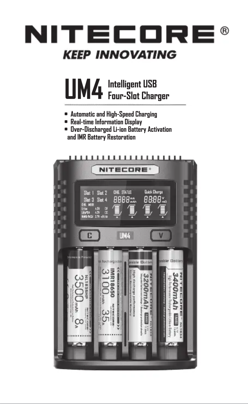 Page n°1 - Manuel utilisateur Nitecore UM4