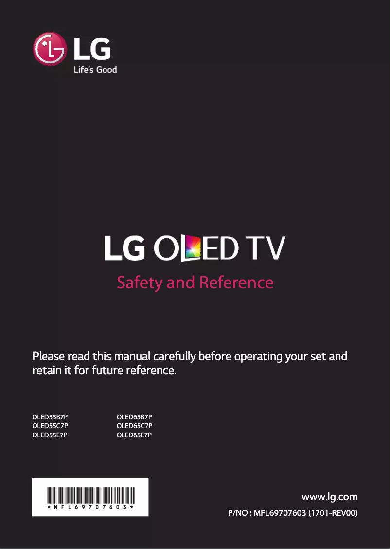Página 1 del manual Manual de usuario LG OLED65E7P