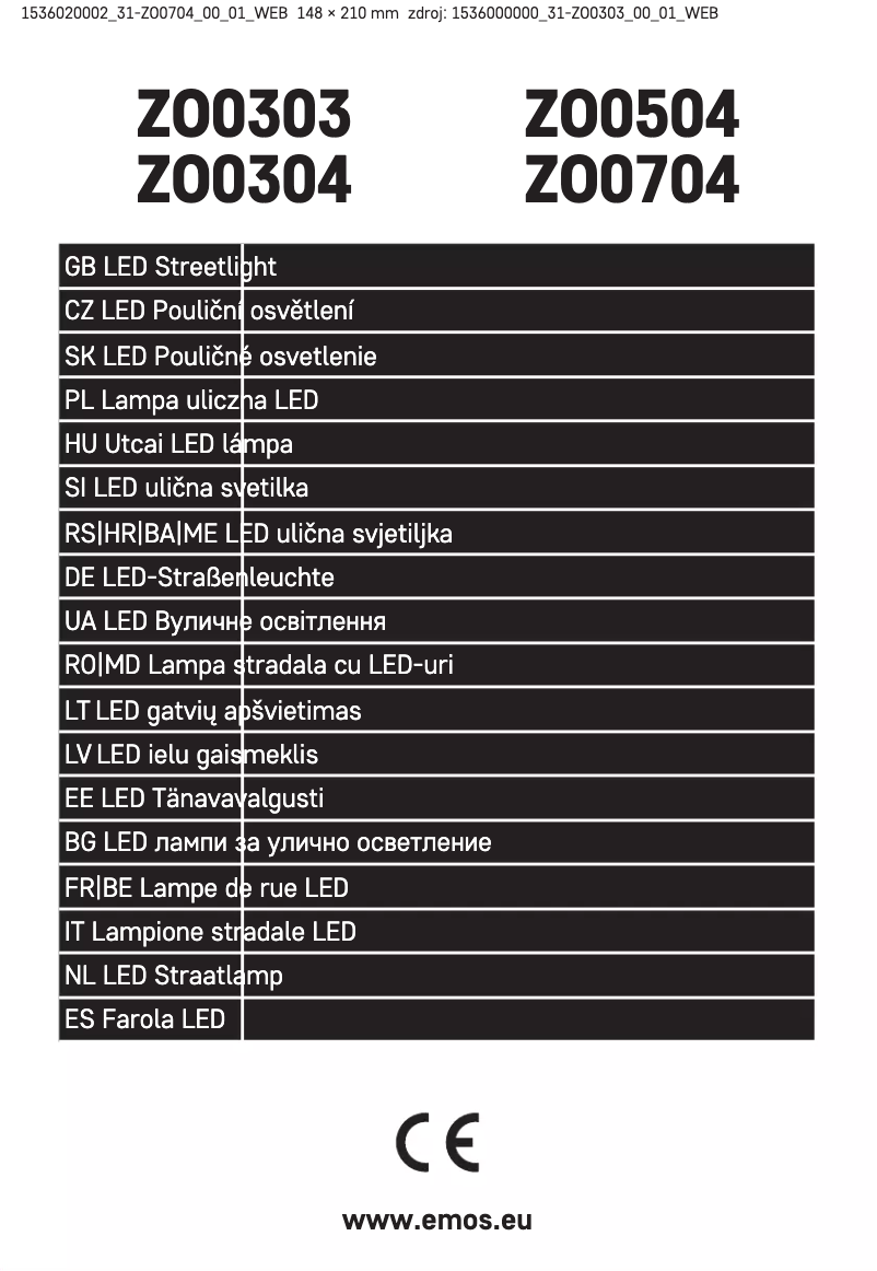 Página 1 del manual Manual de usuario Emos ZO0704