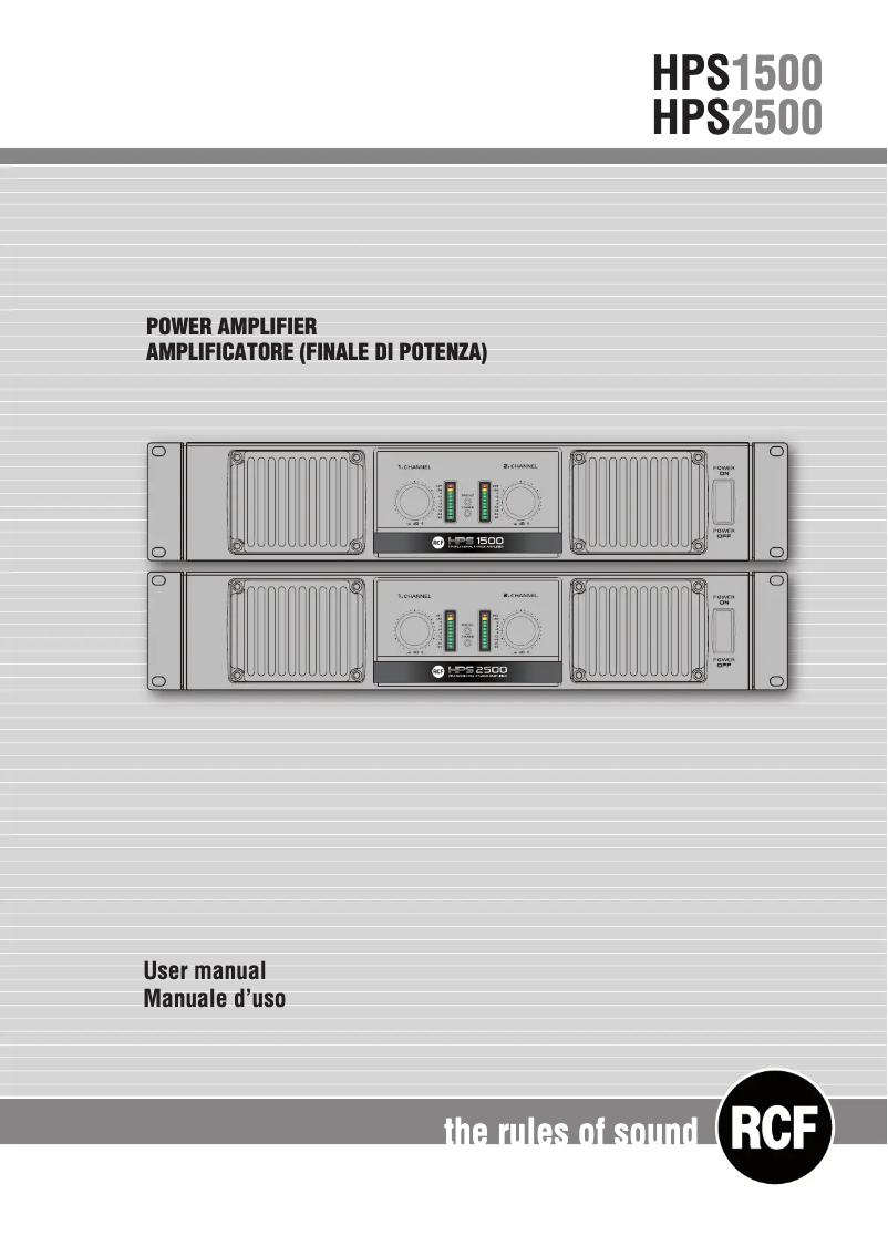 Image de la première page du manuel de l'appareil HPS 2500