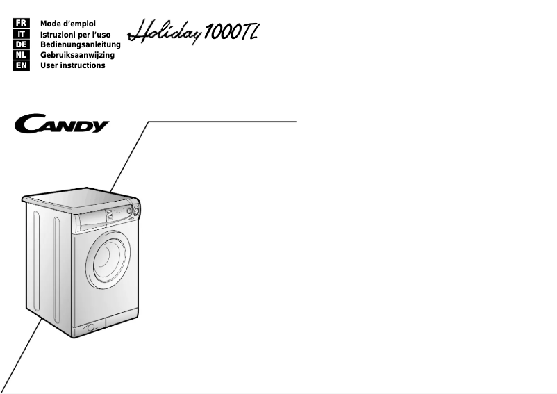 Page 1 de la notice Manuel utilisateur Candy LBHOL1000TL