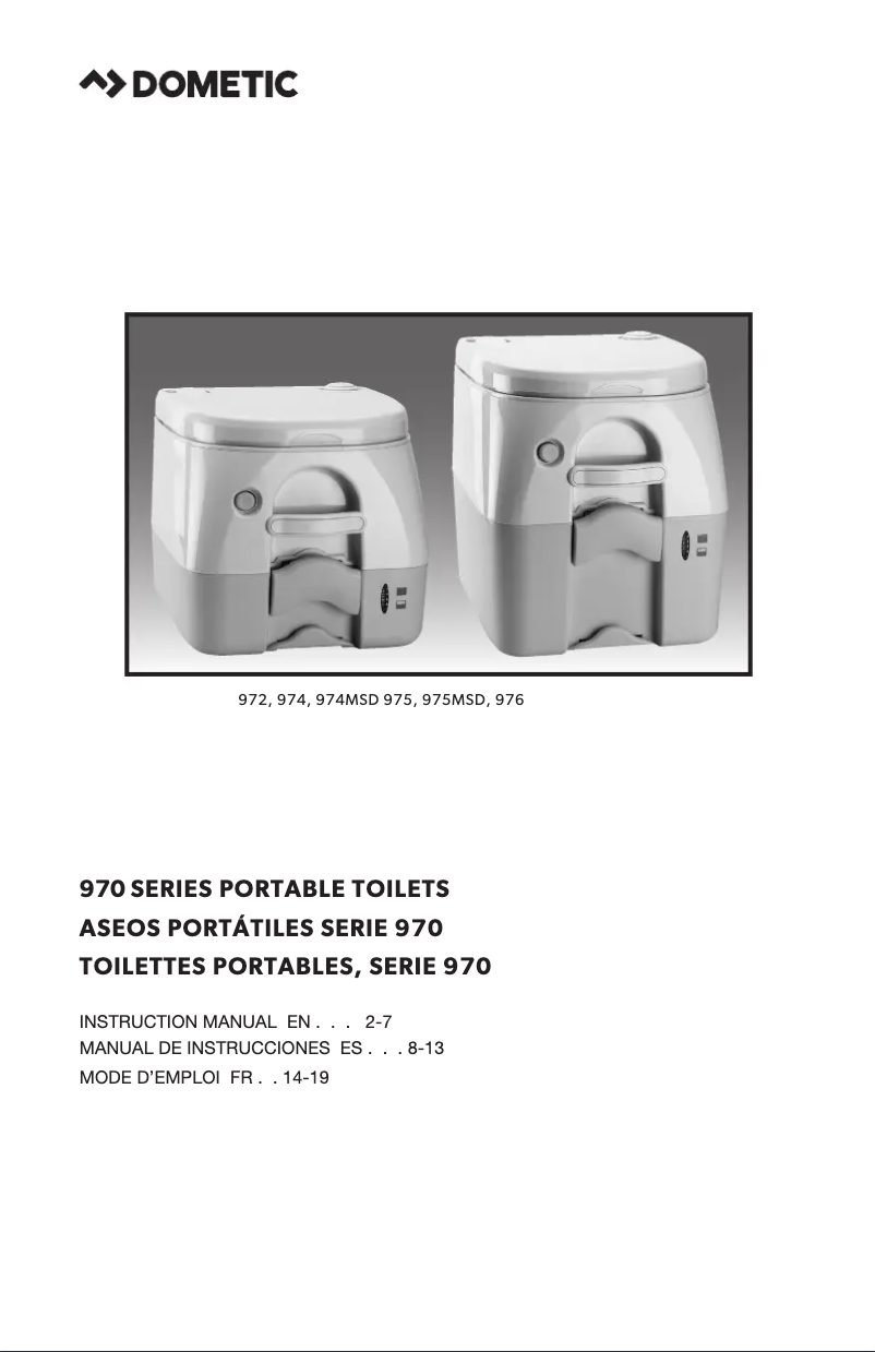 Page n°1 - Guide d'installation Dometic 974MSD