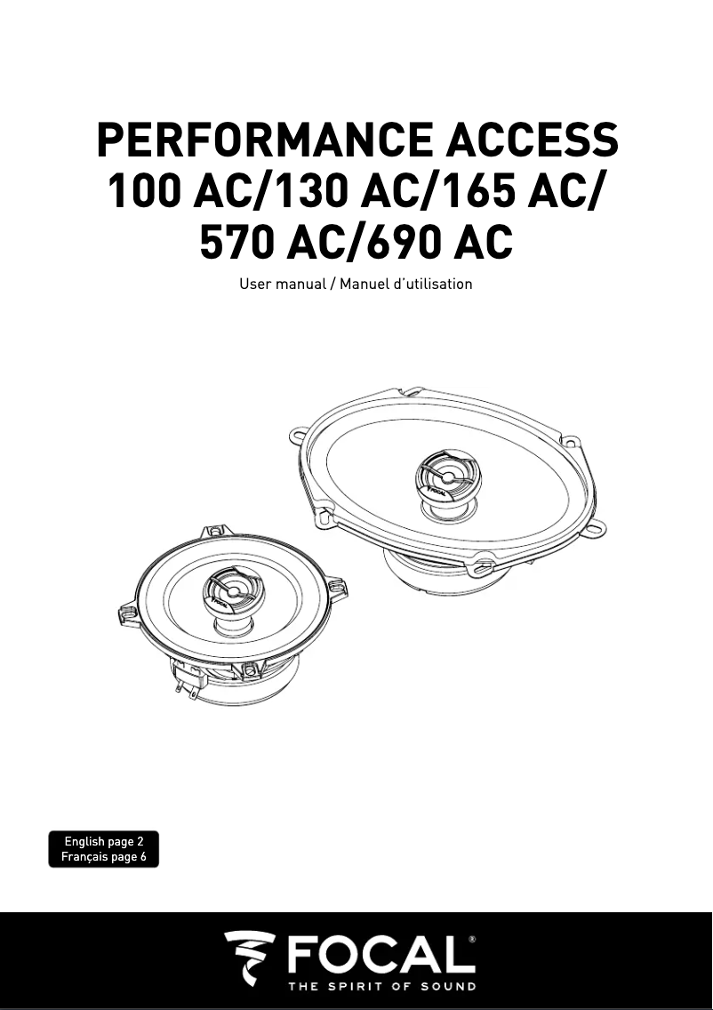 Image de la première page du manuel de l'appareil 100 AC