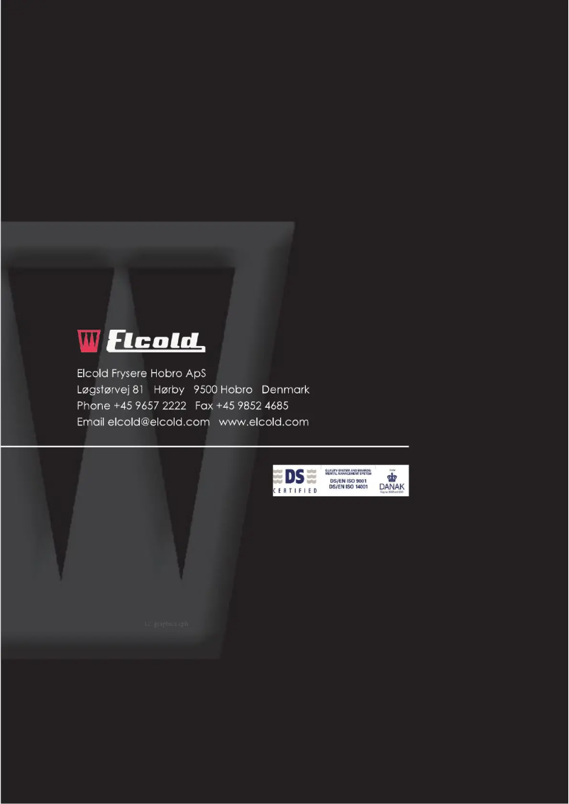 Page n°1 - Manuel utilisateur Elcold LAB 31