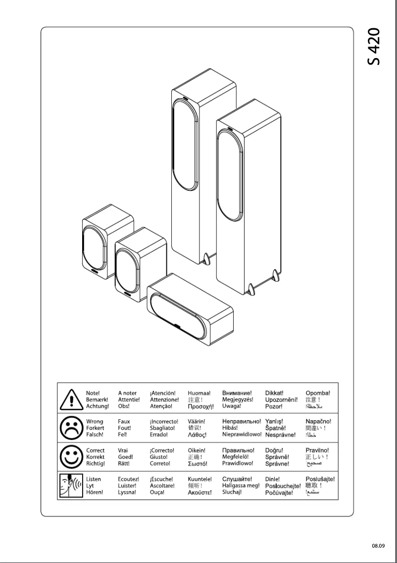 Page n°1 - Manuel utilisateur Jamo S 420