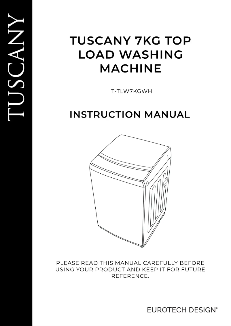 Page 1 de la notice Manuel utilisateur Tuscany T-TLW7KGWH