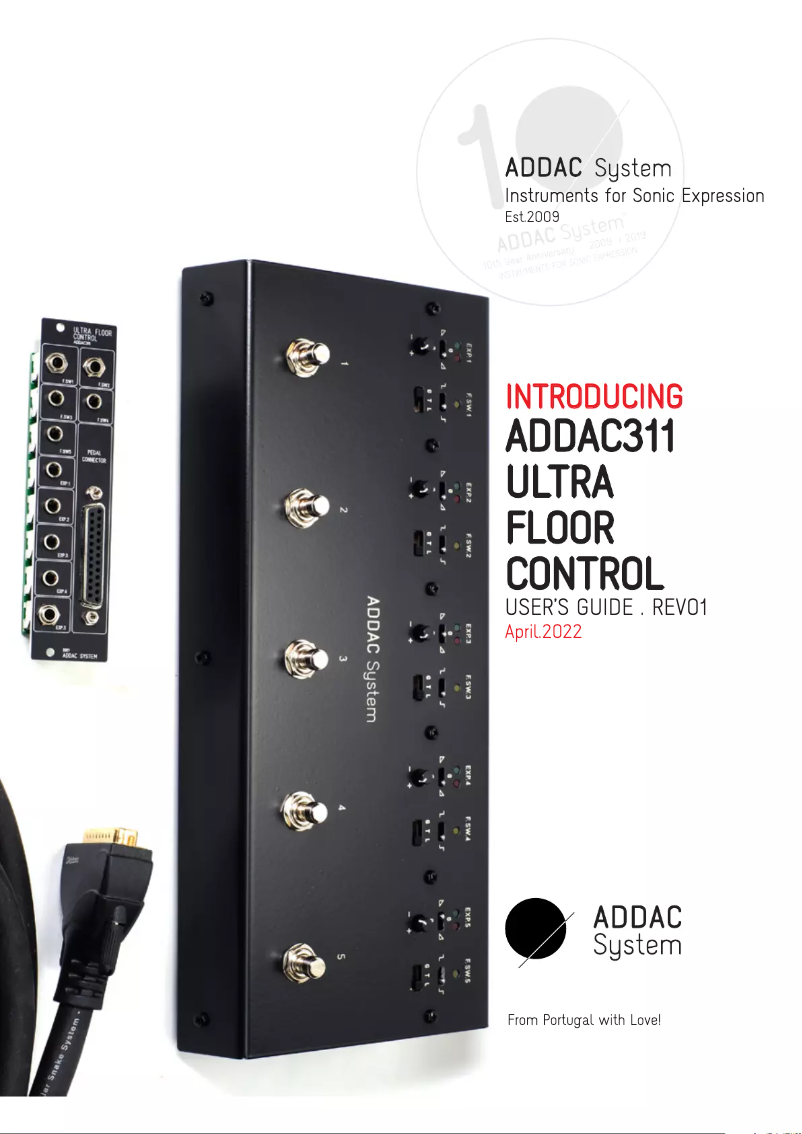 Page n°1 - Manuel utilisateur ADDAC System ADDAC311