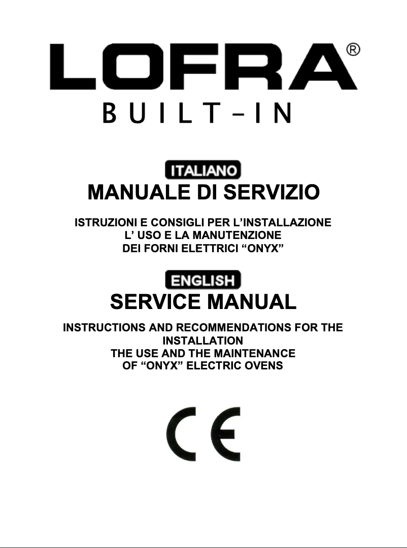 Page n°1 - Manuel utilisateur Lofra FYS99EE