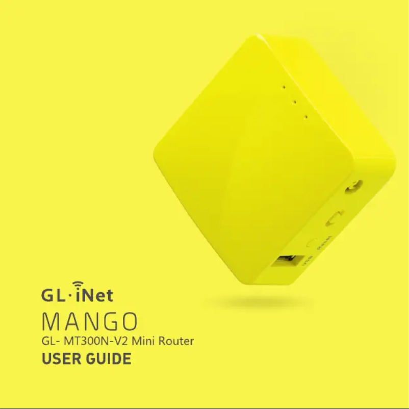 Page 1 of the manual User Manual GL.iNet Mango GL-MT300N