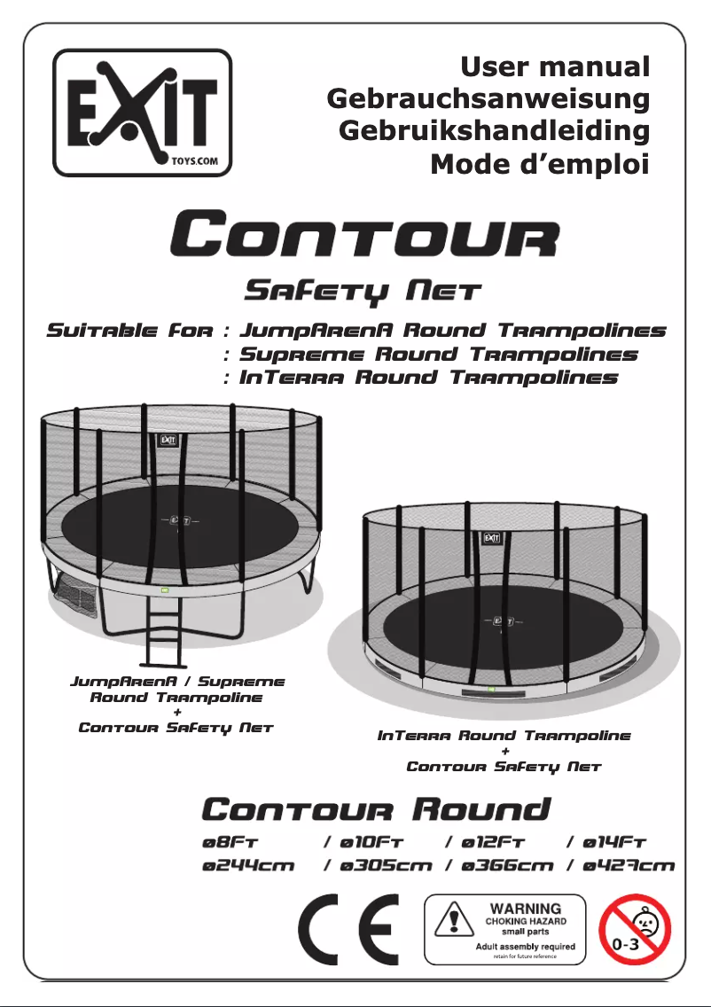 Page n°1 - Manuel utilisateur EXIT Safetynet Contour
