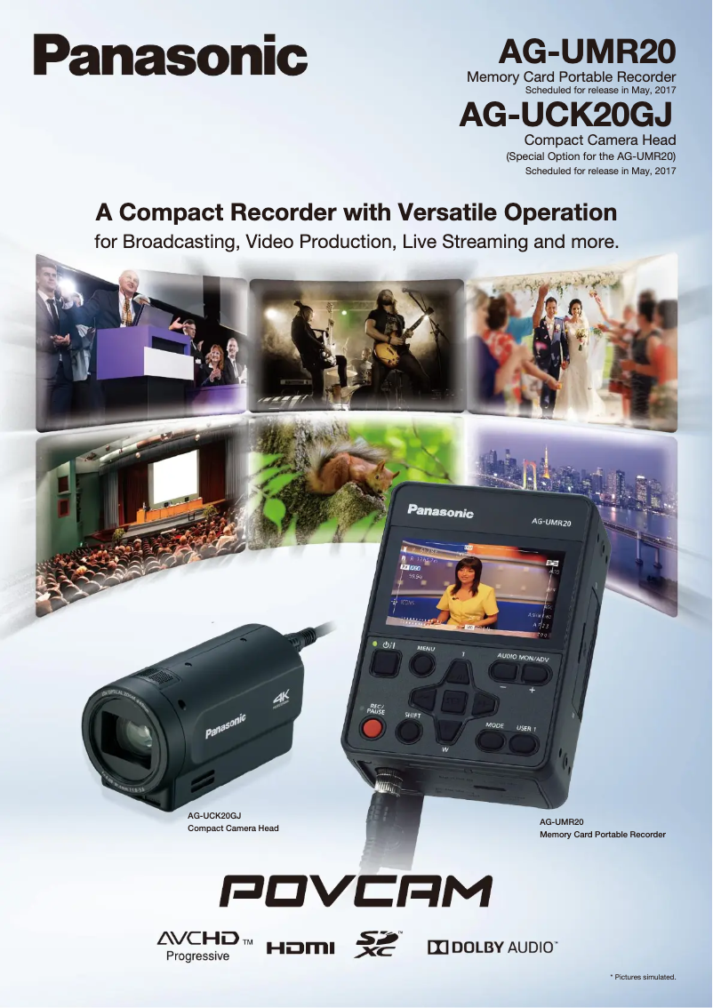 Page n°1 - Manuel utilisateur Panasonic AG-UMR20