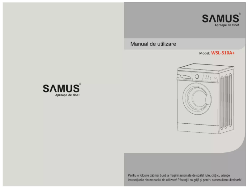 Page n°1 - Manuel utilisateur Samus WSL-510A+