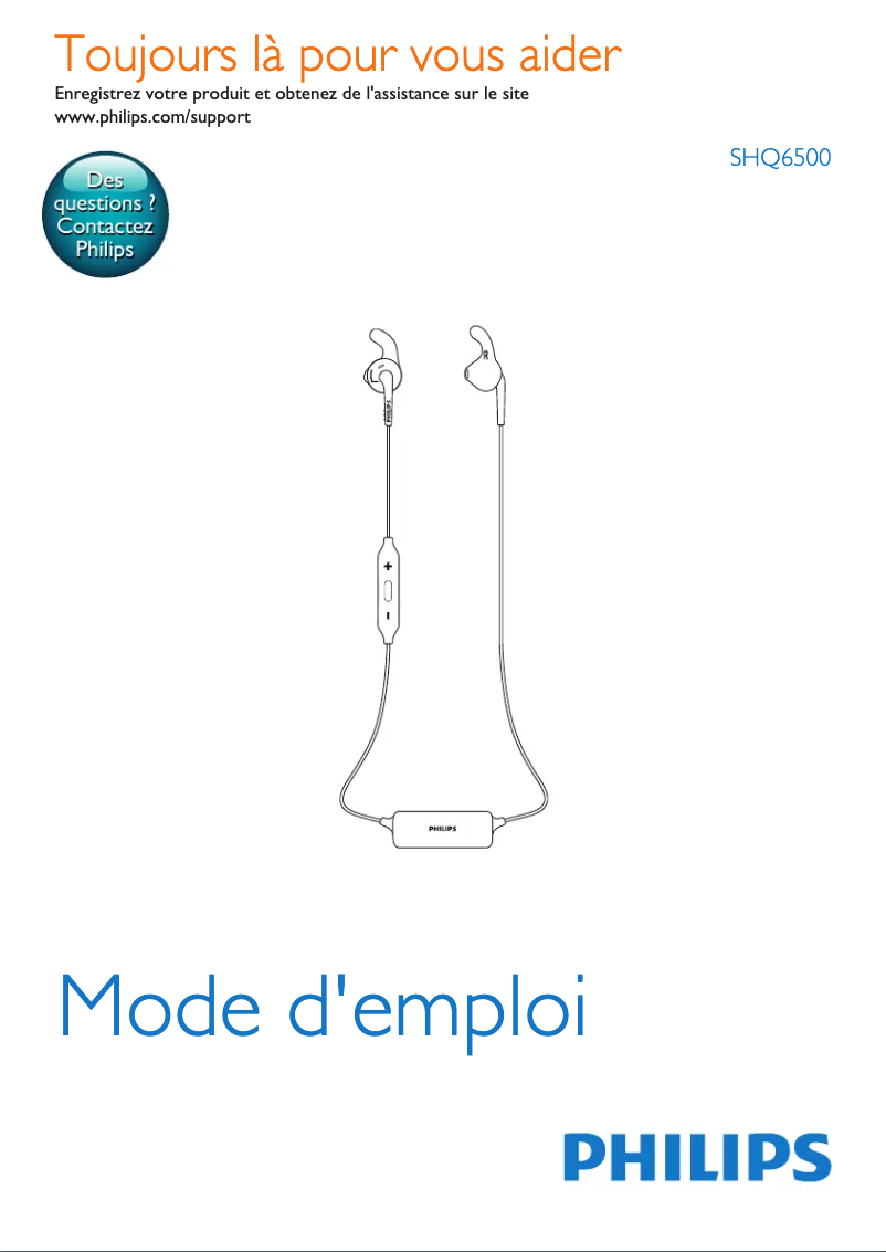 Image de la première page du manuel de l'appareil ActionFit SHQ6500