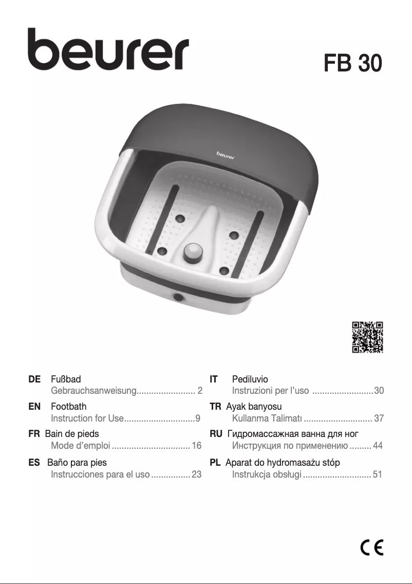 Image de la première page du manuel de l'appareil FB 30