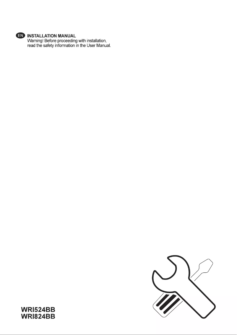Page 1 de la notice Guide d'installation Westinghouse WRI524BB