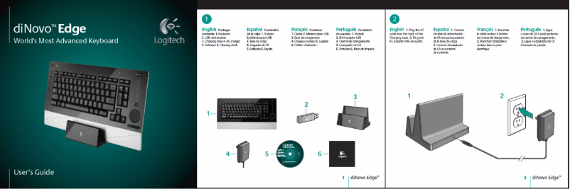 Página 1 del manual Manual de usuario Logitech DiNovo Edge