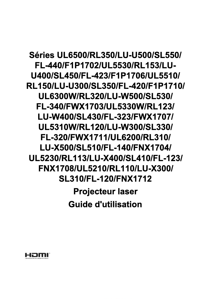 Page n°1 - Manuel utilisateur Acer UL6200