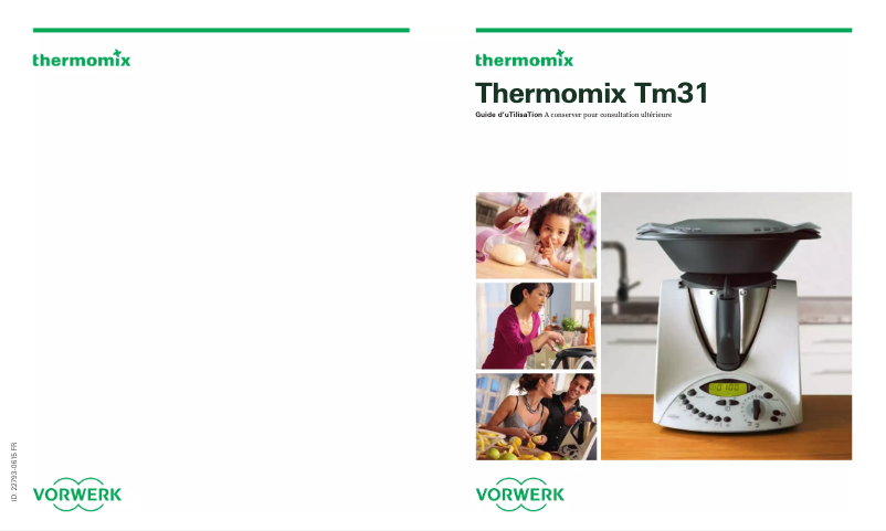 Page 1 de la notice Manuel utilisateur Thermomix TM31
