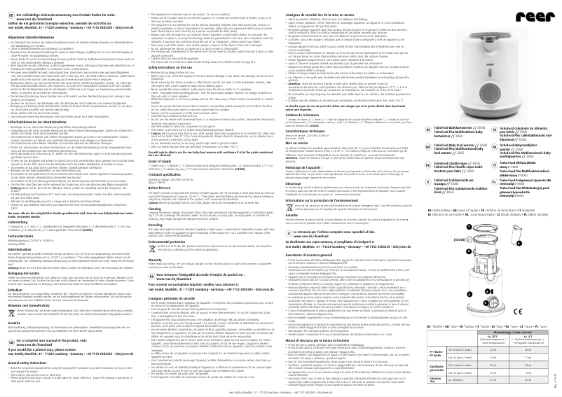 Imagen de la primera página del manual del dispositivo VapoDry 36040