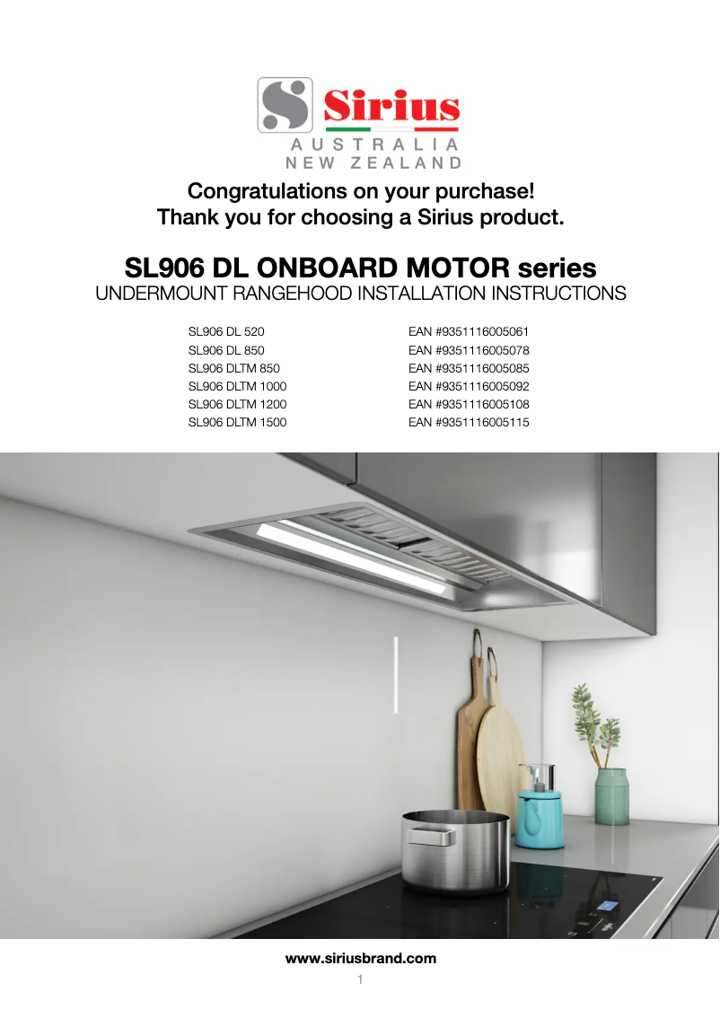Página 1 del manual Manual de usuario Sirius SL906DLTM150
