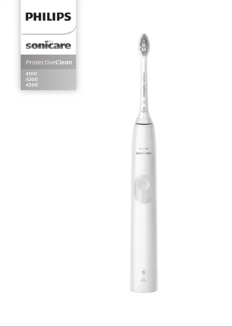 Page 1 de la notice Manuel utilisateur Philips Sonicare ProtectiveClean 4300 HX6848