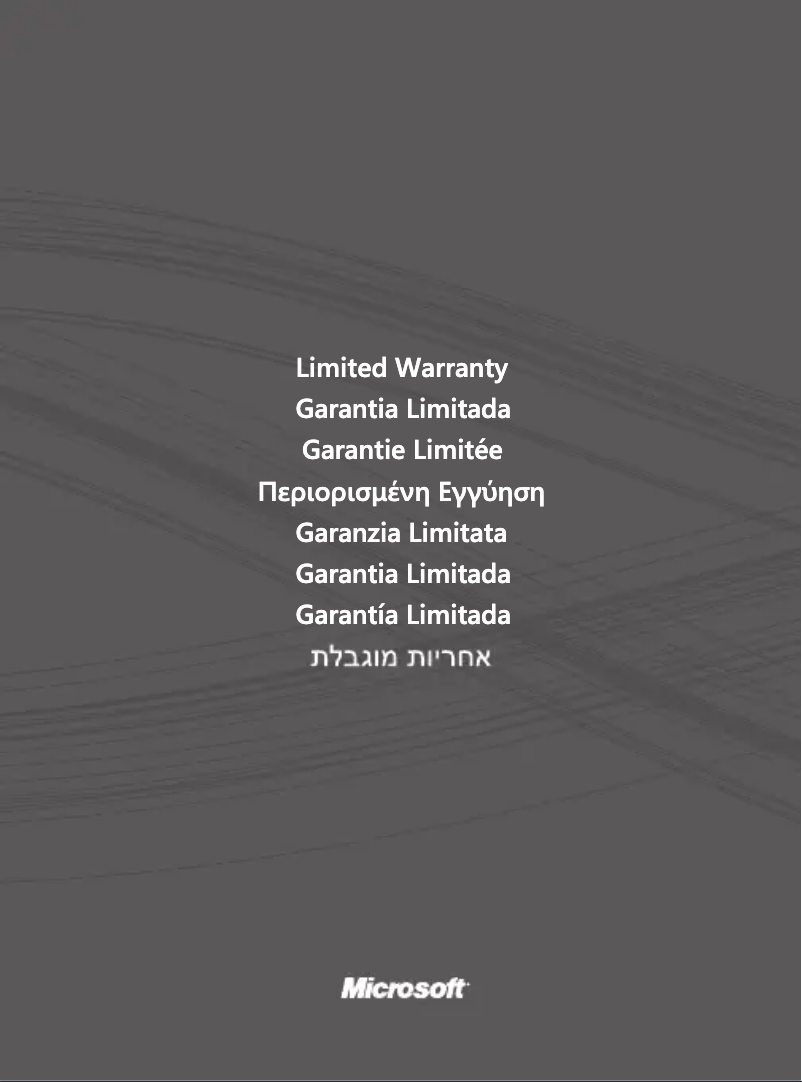 Página 1 del manual Manual de usuario Microsoft 3XJ-00008
