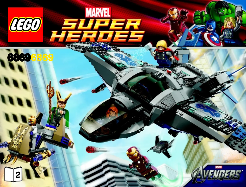 Page 1 de la notice Manuel utilisateur Lego Super Heroes 6869