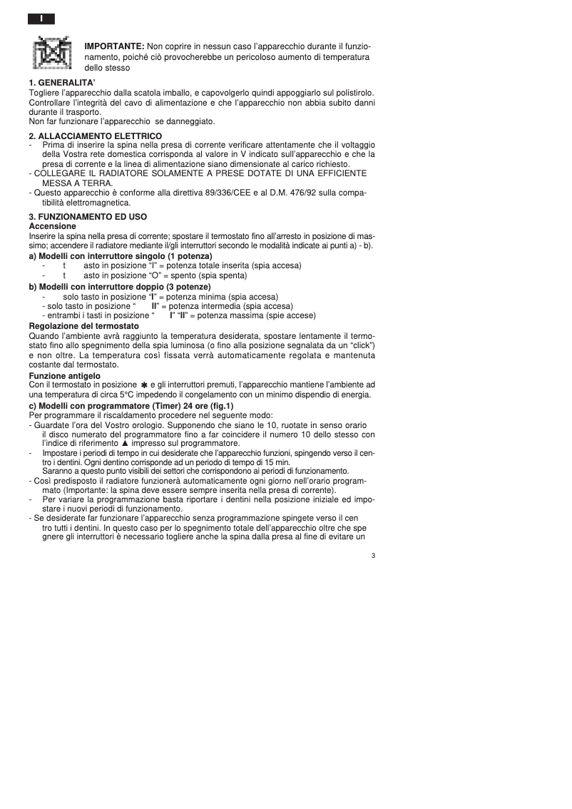 Page 1 de la notice Manuel utilisateur DeLonghi TRN0505M