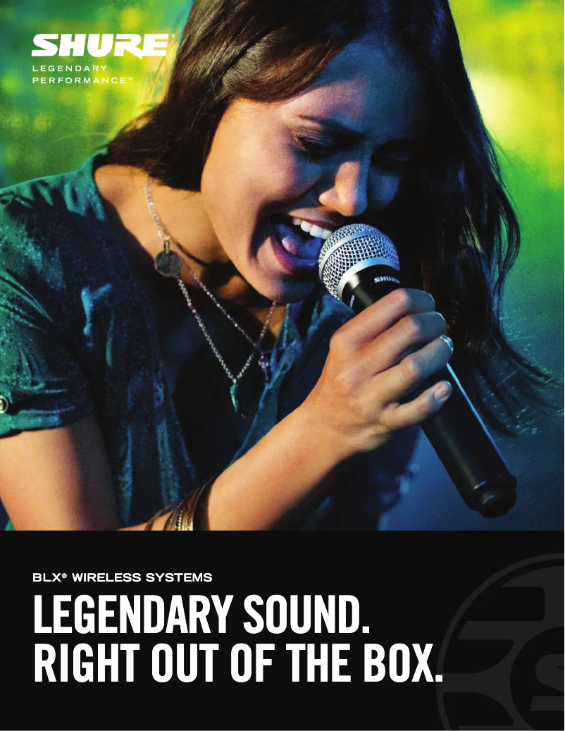 Image de la première page du manuel de l'appareil BLX