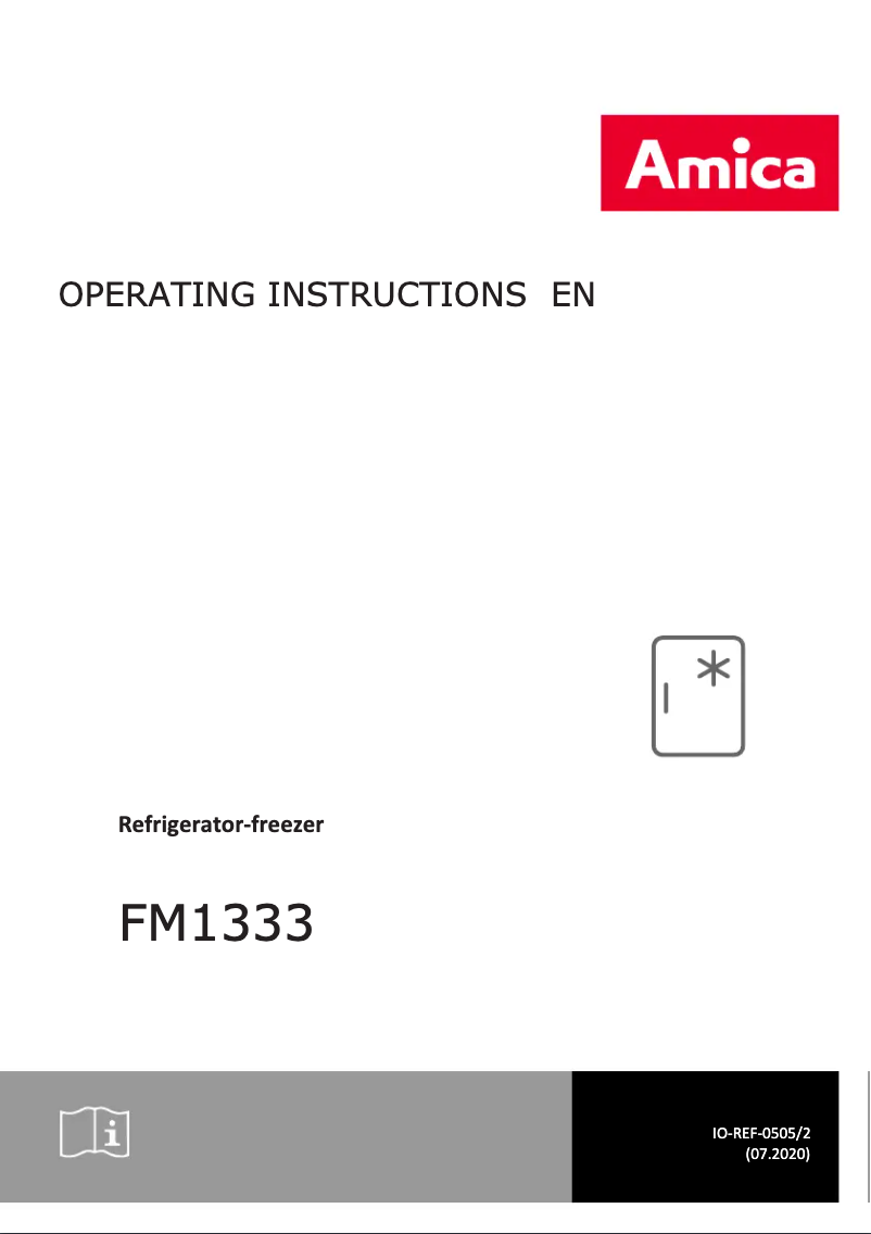 Page 1 de la notice Manuel utilisateur Amica FM1333